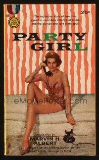 8m042 PARTY GIRL paperback tie-in book '58 the novel based on the exciting MGM motion picture!