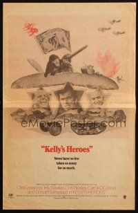8m223 KELLY'S HEROES herald '70 Clint Eastwood, Telly Savalas, Don Rickles, Sutherland, WWII!