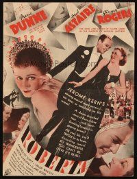 8m239 ROBERTA herald '35 Irene Dunne, Fred Astaire & Ginger Rogers, different images!