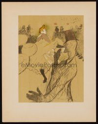 8m045 POSTERS OF TOULOUSE-LAUTREC color book plate '51 Moulin Rouge!