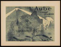 8m050 POSTERS OF TOULOUSE-LAUTREC color book plate '51 L'Aube!