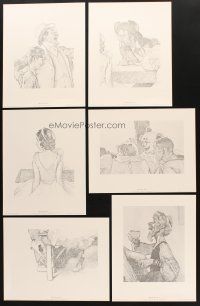 8m293 WILLIE TAKES A STEP set of 6 art prints in portfolio '85 illustrations by Norman Rockwell!
