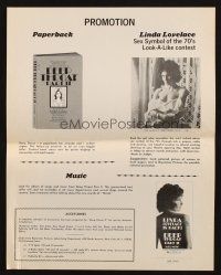 8m598 DEEP THROAT II pressbook '74 Linda Lovelace, Harry Reems, directed by Joe Sarno!
