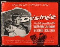 8m600 DESIREE pressbook '54 Marlon Brando, pretty Jean Simmons, Merle Oberon, French Revolution!