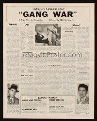8m648 GANG WAR pressbook '58 young mobster Charles Bronson in a city that is Hell in concrete!