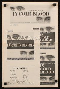 8m711 IN COLD BLOOD pressbook '67 Richard Brooks directed, Robert Blake, by Truman Capote!