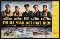8m498 SEA SHALL NOT HAVE THEM English pressbook '55 British soldiers Michael Redgrave & Bogarde!