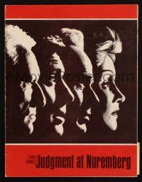 8m171 JUDGMENT AT NUREMBERG souvenir program book '61 Spencer Tracy, Garland, Lancaster, Dietrich
