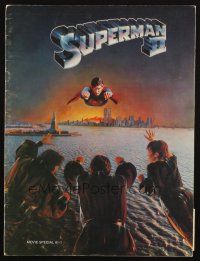 8m186 SUPERMAN II souvenir program book '81 Christopher Reeve, Terence Stamp, Margot Kidder,Hackman!