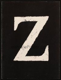 8m194 Z souvenir program book '69 Yves Montand, Costa-Gavras murder mystery classic!
