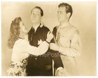 8m111 HONEYMOON deluxe 10.5x13 still '47 Franchot Tone between Shirley Temple & Guy Madison!