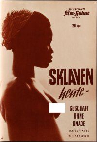 8m443 SLAVE TRADE IN THE WORLD TODAY German program '64 different images of half naked slaves!