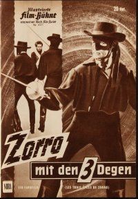 8m448 SWORD OF ZORRO German program '63 many different images of masked hero Guy Stockwell!