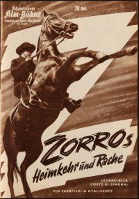 8m471 ZORRO IN THE COURT OF SPAIN German program '63 cool different images of the masked hero!