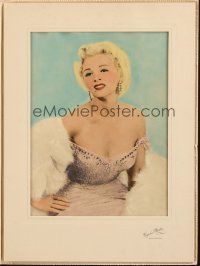 8m058 ILONA MASSEY 8x10 matted color photo '30s hand tinted sexy pro portrait from Wynn's Studio!