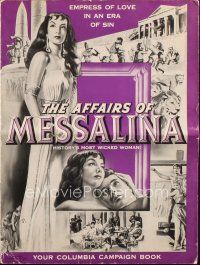 8m513 AFFAIRS OF MESSALINA pressbook '53 sexy Maria Felix as history's most wicked woman!