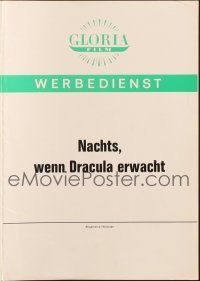 8m475 COUNT DRACULA German pressbook '70 directed by Jesus Franco, Christoper Lee as the vampire!