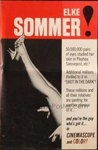 8m608 DON'T BOTHER TO KNOCK pressbook '65 50 million eyes studied sexy Elke Sommer in Playboy!