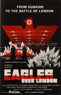 8m611 EAGLES OVER LONDON pressbook R73 from Dunkirk to the Battle of London, different art!
