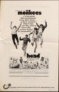 8m683 HEAD pressbook '68 The Monkees, Peter Tork, Davy Jones, Micky Dolenz, Michael Nesmith