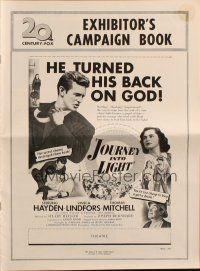 8m720 JOURNEY INTO LIGHT pressbook '51 Viveca Lindfors,priest Sterling Hayden turned his back on God