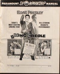 8m725 KING CREOLE pressbook '58 great images of Elvis Presley with guitar & sexy girls!