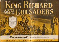 8m730 KING RICHARD & THE CRUSADERS pressbook '54 Rex Harrison, Virginia Mayo, George Sanders
