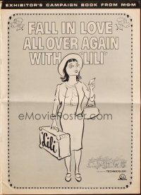8m744 LILI pressbook R64 you'll fall in love with sexy young Leslie Caron, great art!