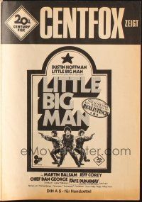 8m482 LITTLE BIG MAN German pressbook '71 Dustin Hoffman, directed by Arthur Penn!