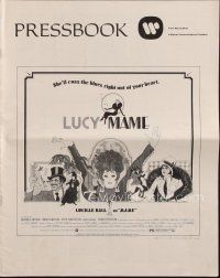 8m761 MAME pressbook '74 Lucille Ball, from Broadway musical, cool Bob Peak artwork!