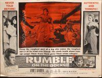 8m852 RUMBLE ON THE DOCKS pressbook '56 James Darren & Robert Blake are rebels with plenty of cause!