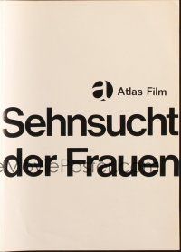 8m490 SECRETS OF WOMEN German pressbook '62 Ingmar Bergman, love affairs of three women!