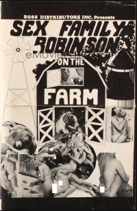 8m879 SEX FAMILY ROBINSON ON THE FARM pressbook '69 America's most intimate folks!
