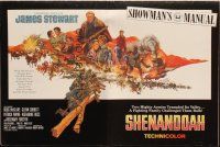8m883 SHENANDOAH pressbook '65 James Stewart, Civil War, two armies trampled its valley!