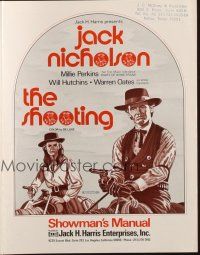 8m885 SHOOTING pressbook R71 cool different artwork of cowboy Jack Nicholson!