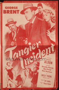 8m925 TANGIER INCIDENT pressbook '53 George Brent & Mari Aldon in Africa, film noir!