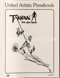 8m929 TARZAN THE APE MAN pressbook '81 directed by John Derek, Richard Harris, sexy Bo Derek!