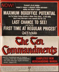 8m934 TEN COMMANDMENTS pressbook '56 Cecil B. DeMille classic, first time at regular prices!
