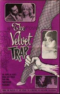 8m975 VELVET TRAP pressbook '66 from the glitter of Las Vegas to a brothel in southern California!