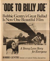 8m340 ODE TO BILLY JOE promo brochure '76 Robby Benson & O'Connor, based on Bobbie Gentry song!