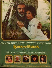 8m342 ROBIN & MARIAN promo brochure '76 cool tribute to Audrey Hepburn with all her leading men!