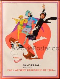 8m325 THOROUGHLY MODERN MILLIE trade ad '67 Bob Peak art of singing & dancing Julie Andrews!