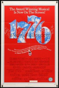 8p005 1776 1sh '72 William Daniels, the award winning historical musical comes to the screen!