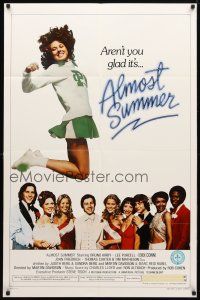 8p036 ALMOST SUMMER 1sh '78 Bruno Kirby, Lee Purcell, high school cheerleader sex!