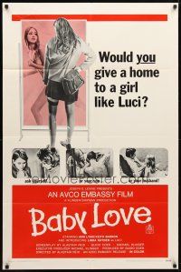 8p064 BABY LOVE 1sh '69 would you give a home to a girl like Luci, a BAD girl!