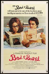 8p081 BED & BOARD 1sh '71 Francois Truffaut's Domicile conjugal, Jean-Pierre Leaud