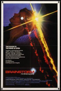 8p121 BRAINSTORM 1sh '83 the door to the mind is open, the ultimate experience!