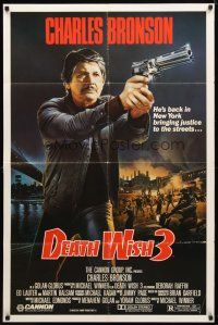 8p197 DEATH WISH 3 1sh '85 Deborah Raffin, Charles Bronson, back and cleaning the streets!