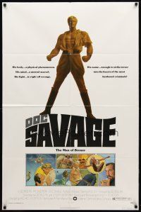8p208 DOC SAVAGE 1sh '75 Ron Ely is The Man of Bronze, written by George Pal!