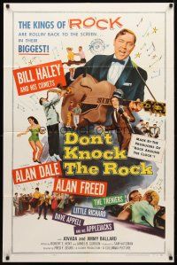 8p212 DON'T KNOCK THE ROCK 1sh '57 Bill Haley & his Comets, sequel to Rock Around the Clock!